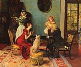 Leopold Schmutzler The Centre of Attention painting